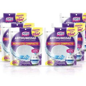 Combo X 6 Airepur Repues Involcable Fragancia Lavanda 250gr