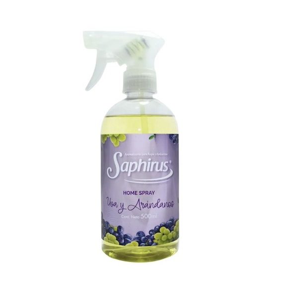 Aromatizante Ambiente Home Spray Saphirus X Unidad 500 Ml