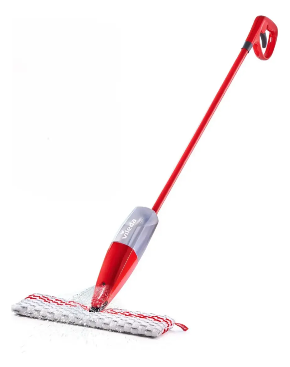 Mopa Plana Con Spray Max PaƱo Microfibra Vileda Rojo 1-2 Spray Max
