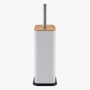 Cepillo Escobilla Tapa Bambu P/ Baño Limpia Inodoro Premium