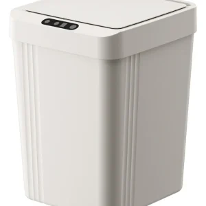 Tacho De Basura Cesto Con Sensor Automatico 7 Lts Premium Blanco